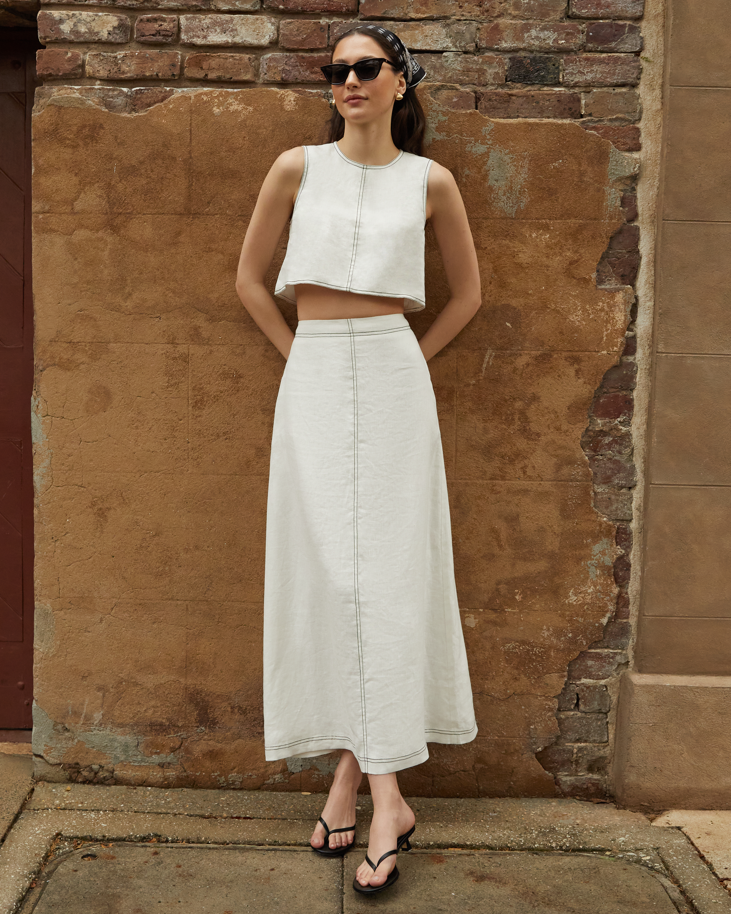 Few Moda | Zenni Linen Set - White / XL Few Moda | Zenni Linen Set - White / XL