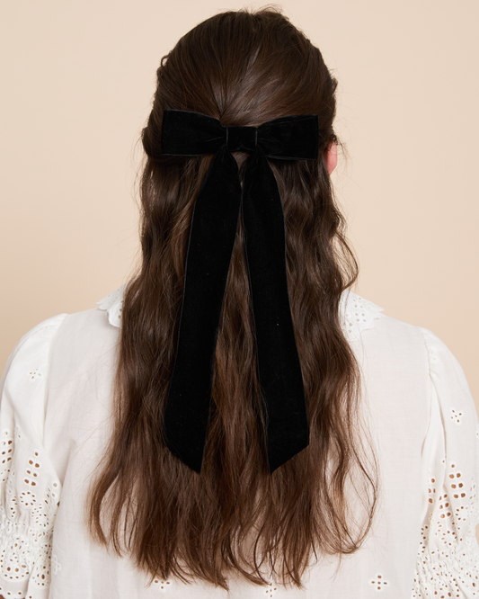 Goldie Velvet Hair Bow
