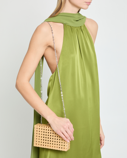 Ember Acrylic Rattan Clutch