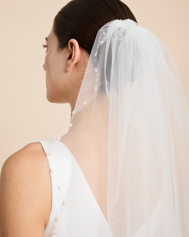 Pearl Trim Veil