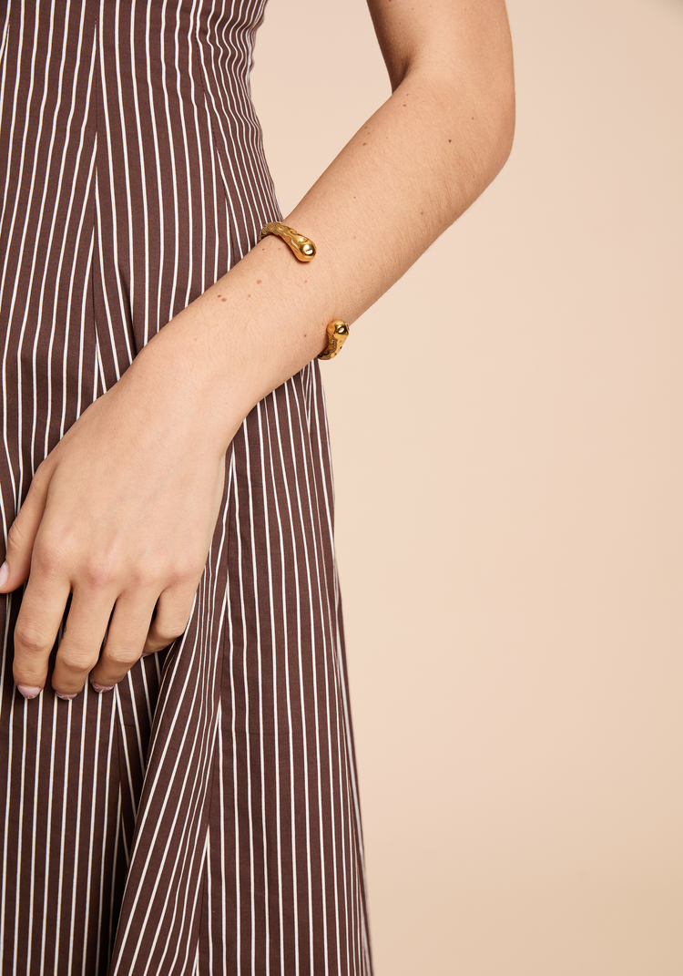 Skinny Hammered Cuff Bracelet