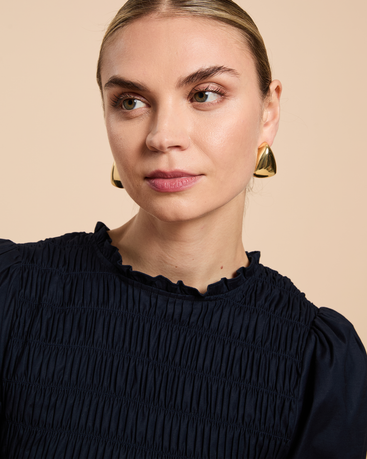 Puffed Triangle Stud Earrings