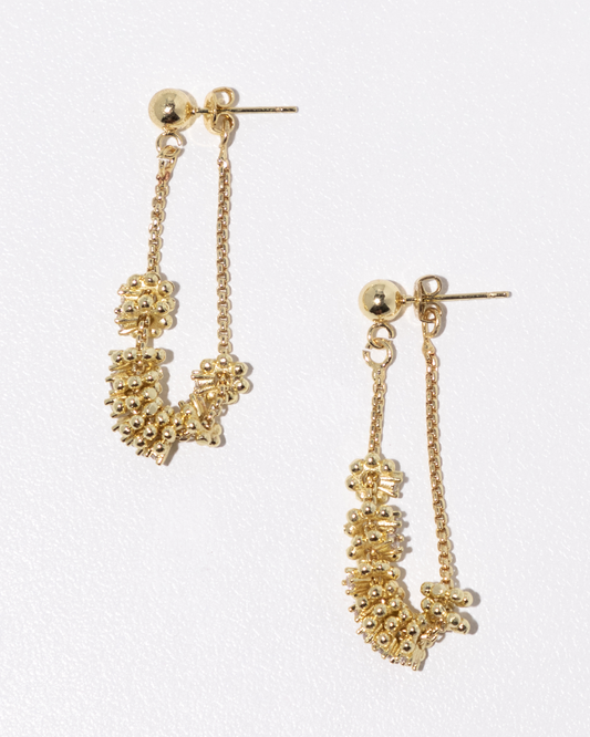 Mini Charm Chain Hoop Earrings