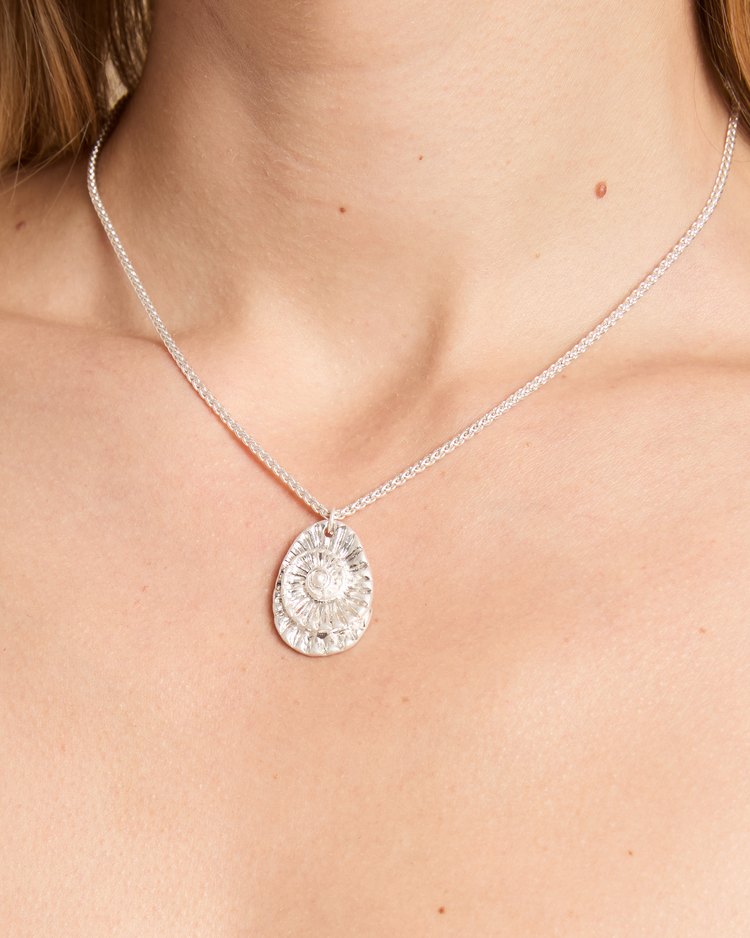Silver Coastal Shell Necklace