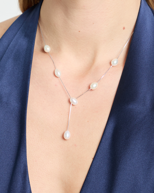 Floating Pearl Necklace