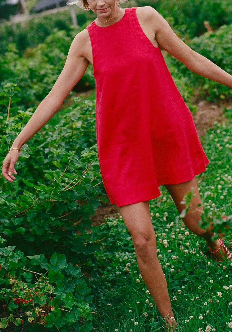 Zinnia Linen Mini Dress