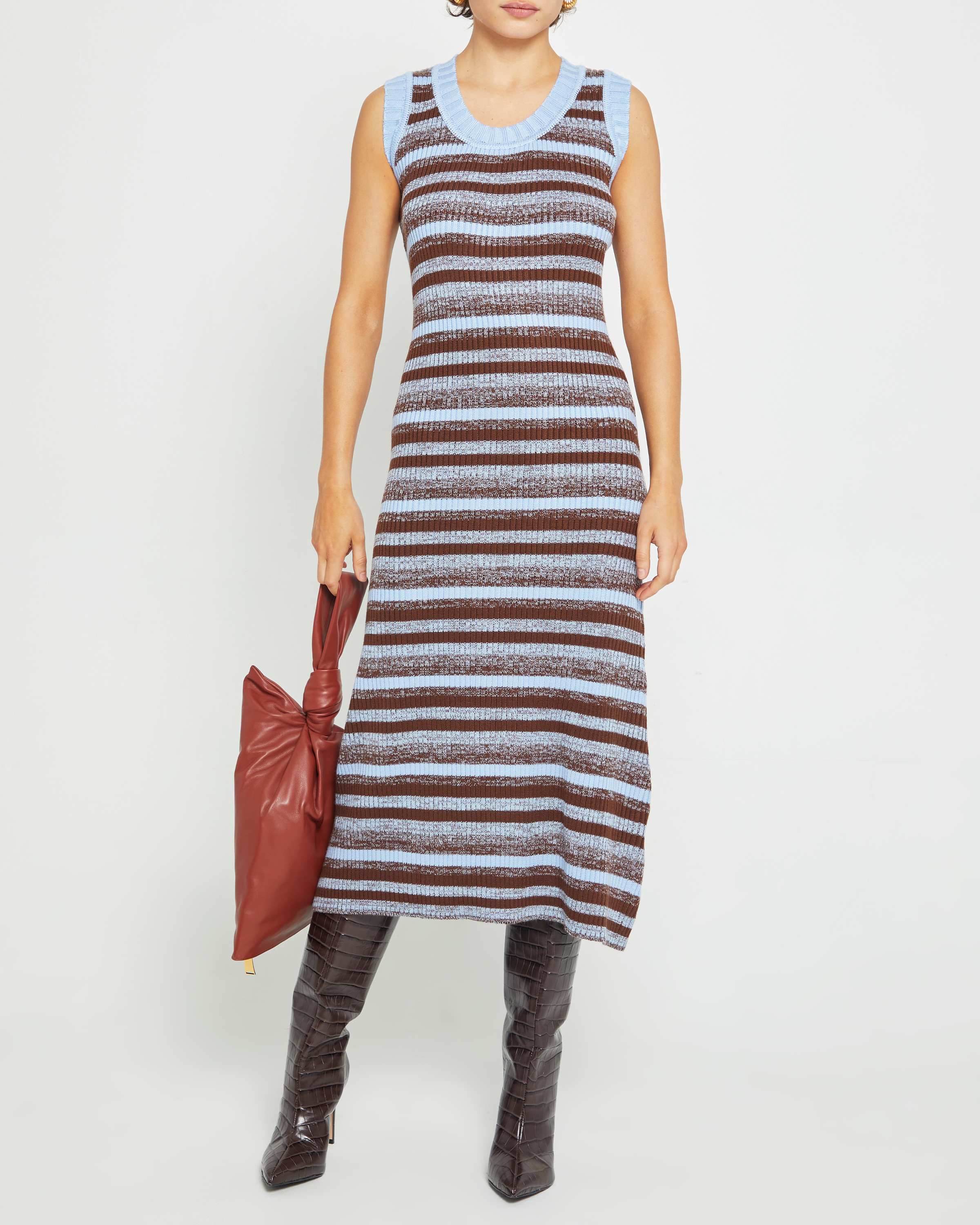 lulu midi dress Lulu Daisy Denim Midi Dress Blue