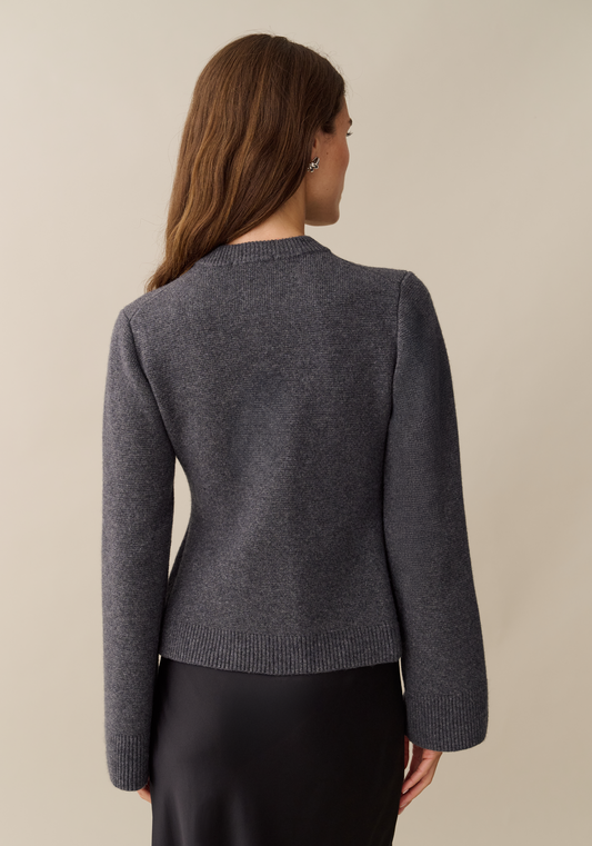 Averie Wool-Cashmere Cardigan
