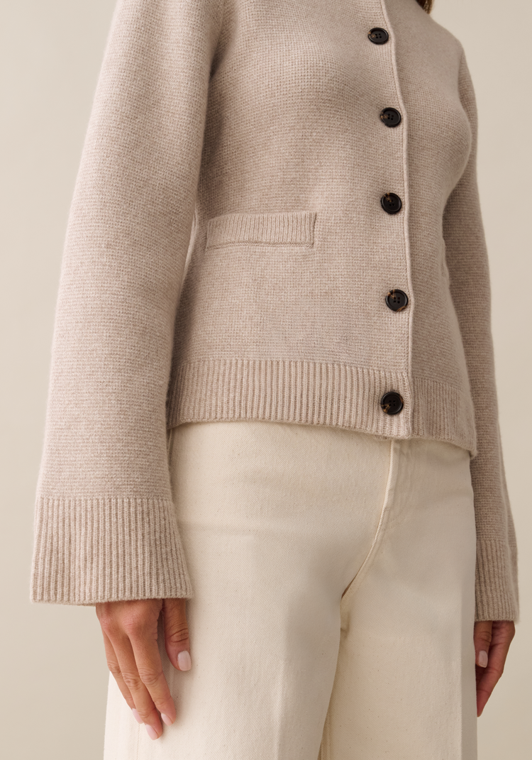 Averie Wool-Cashmere Cardigan