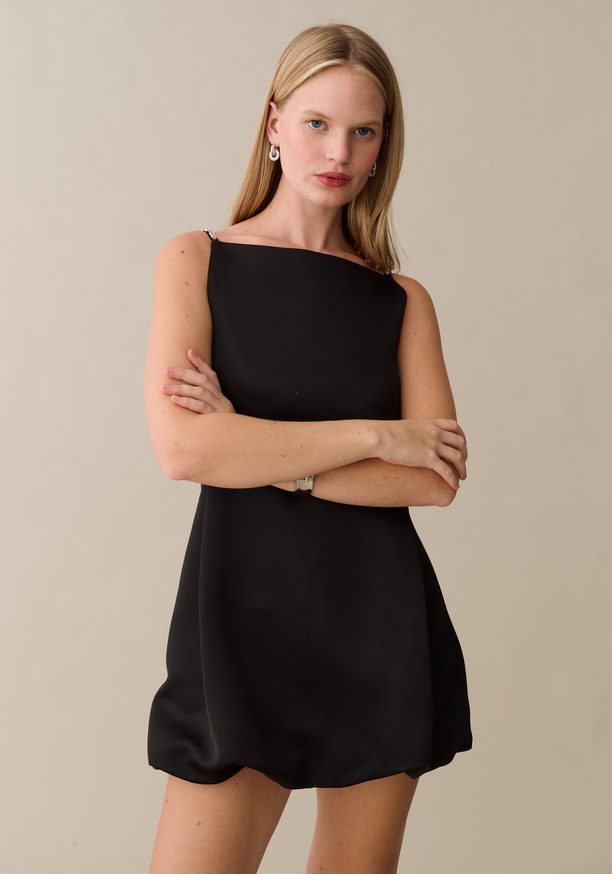 marilyn short dress Lady Black Tie - Marilyn Mini Dress - Off-the-shoulder Floral Cocktail Dress