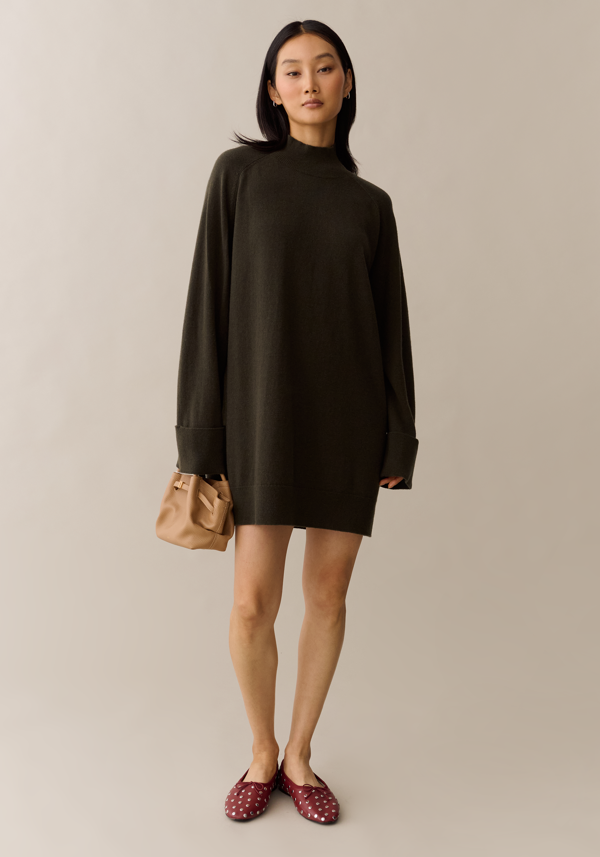 Flum Pebble Tastes Burnt Few Moda | Vale Wool Sweater Dress Flum Pebble Tastes Burnt Few Moda | Vale Wool Sweater Dress