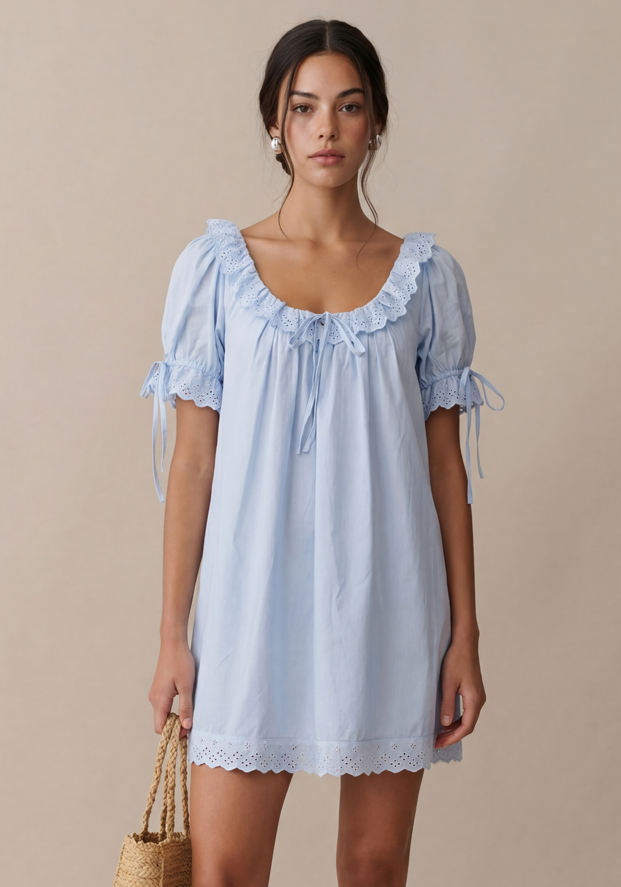 Few Moda | Juliet Cotton Dress - Light Blue / S Few Moda | Juliet Cotton Dress - Light Blue / S