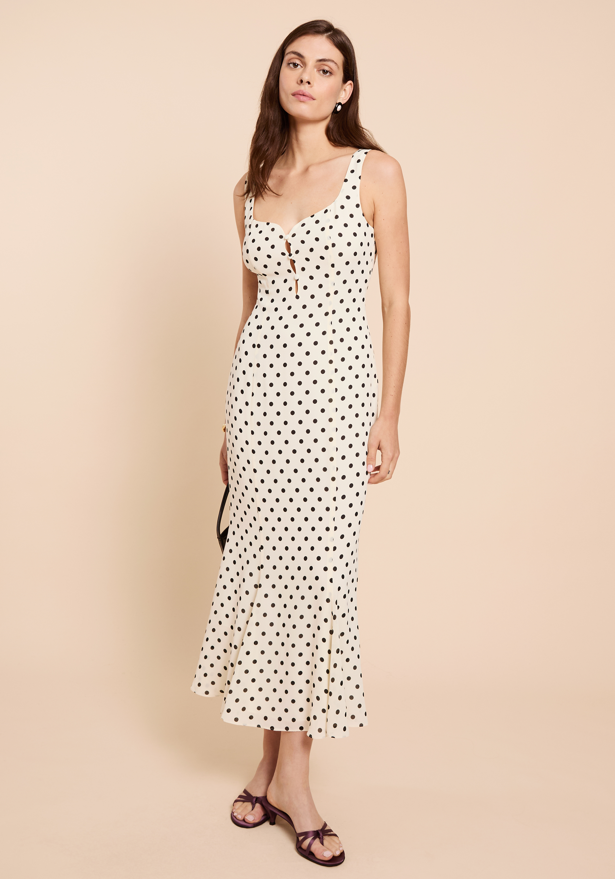 Few Moda | Posey Dress - Cream Polka Dot / 0 Few Moda | Posey Dress - Cream Polka Dot / 0