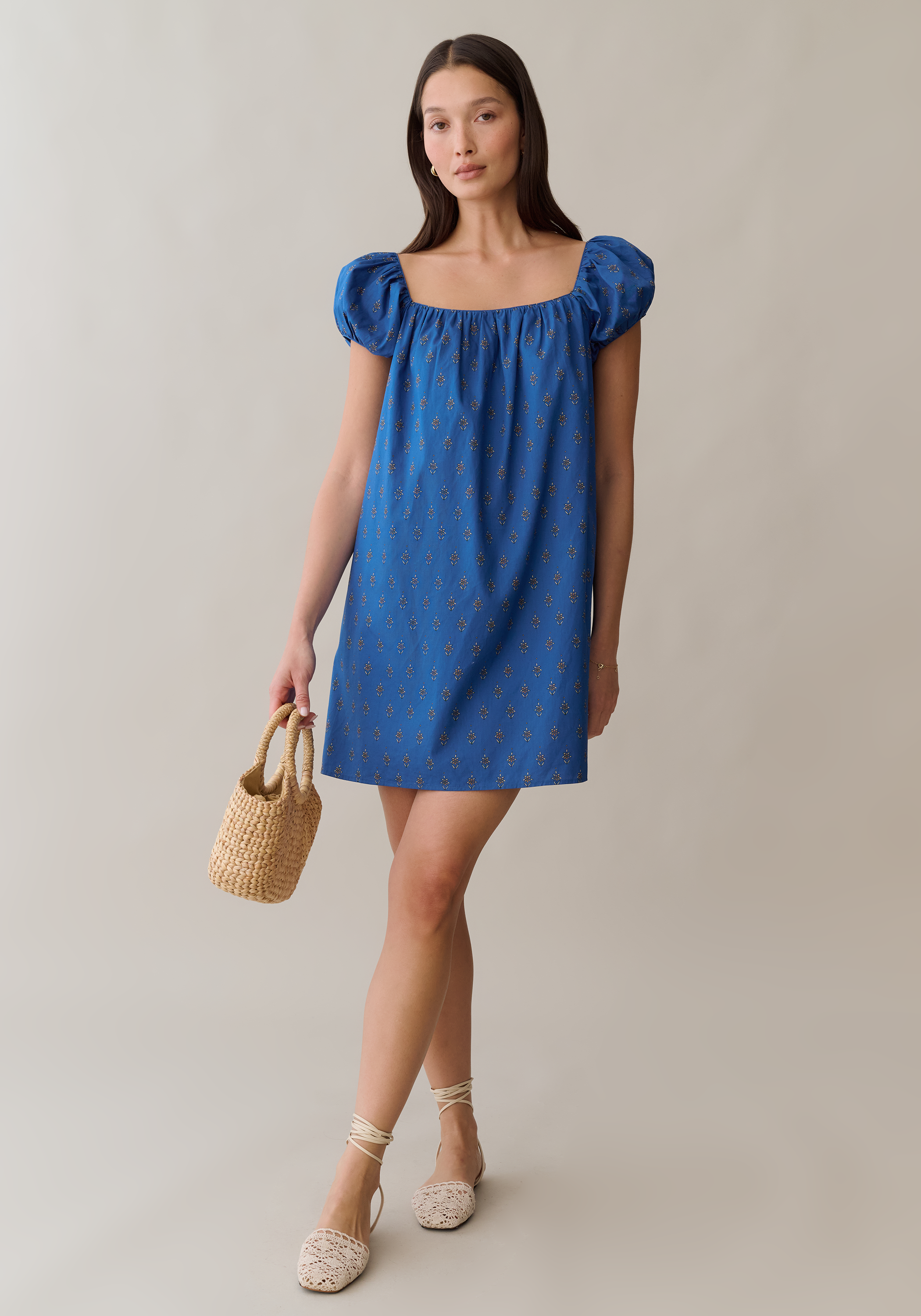 cotton simple dress Red Cotton-Linen Dress | Comfy, Flattering, and Shapely