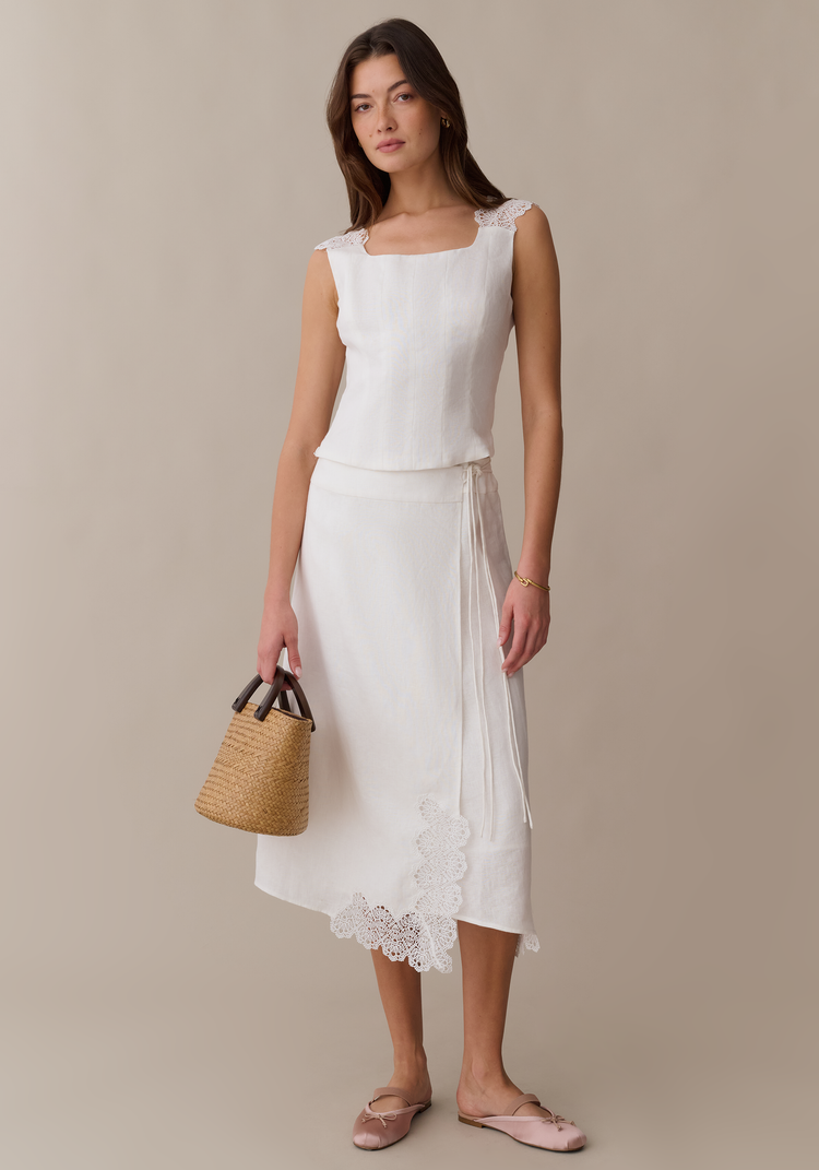 Trinity Linen Skirt