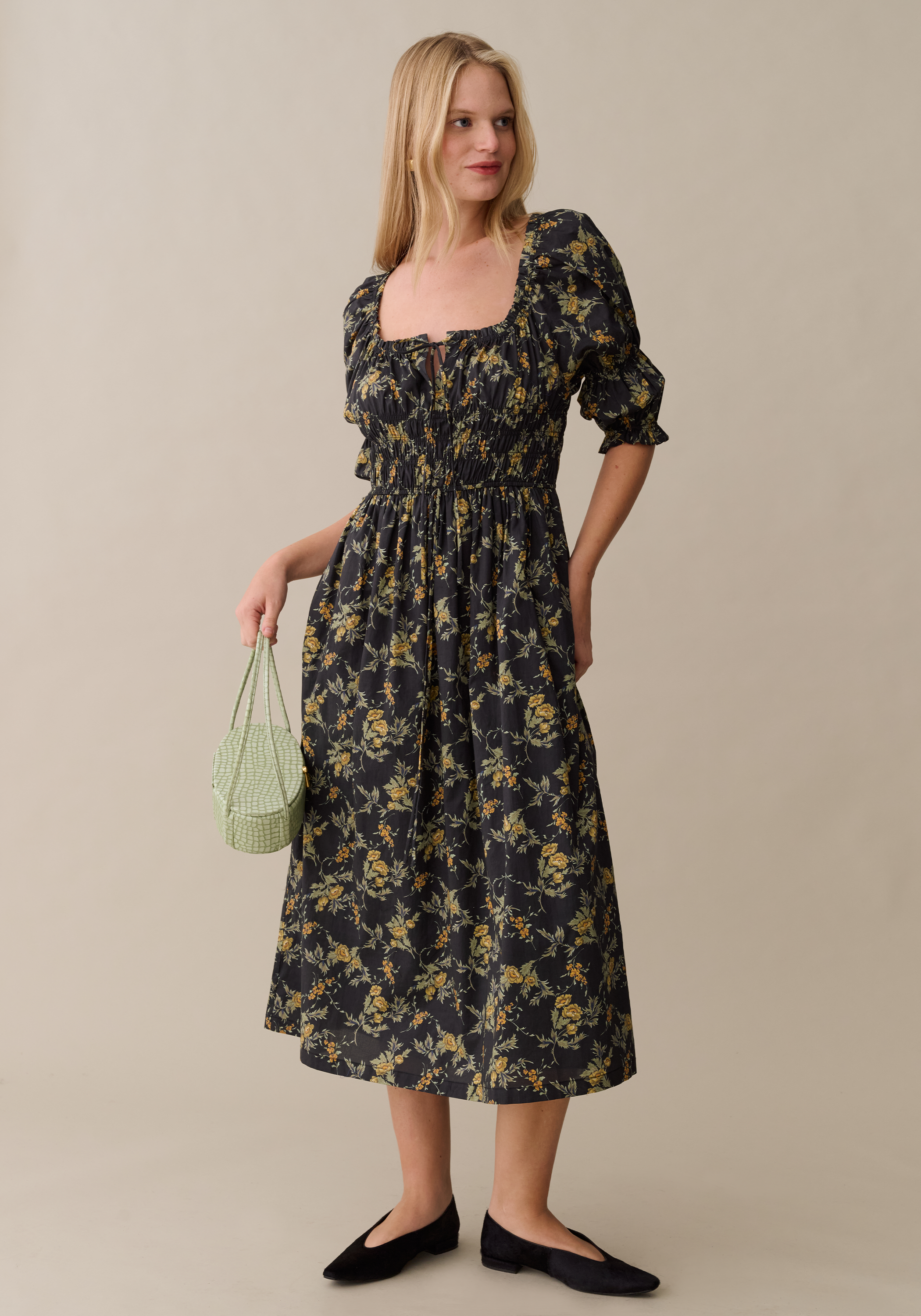 Few Moda | Marguerite Cotton Dress - Vintage Marigold / M Few Moda | Marguerite Cotton Dress - Vintage Marigold / M