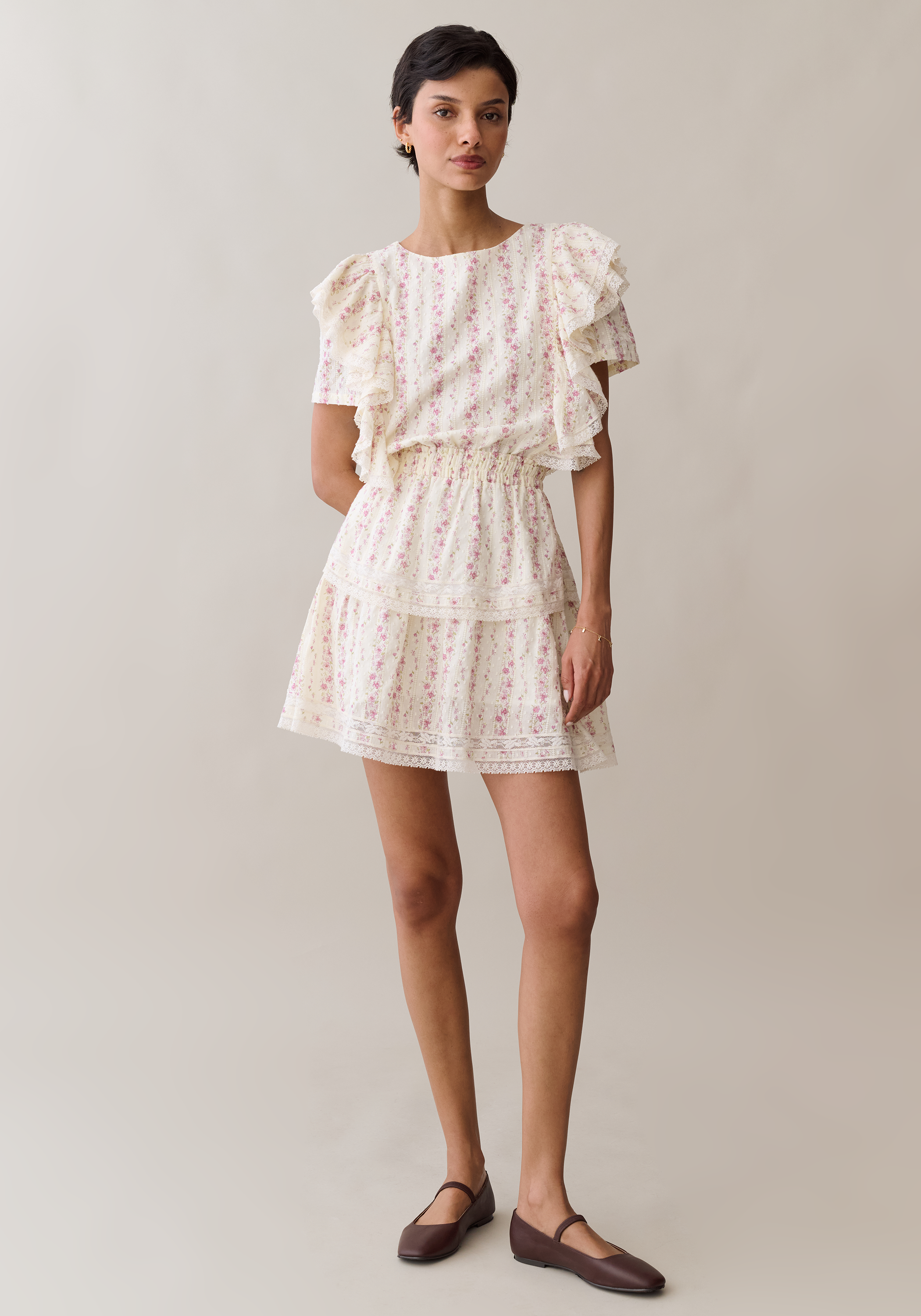 Few Moda | Maralee Cotton Dress - Wispy Pink / XS Few Moda | Maralee Cotton Dress - Wispy Pink / XS