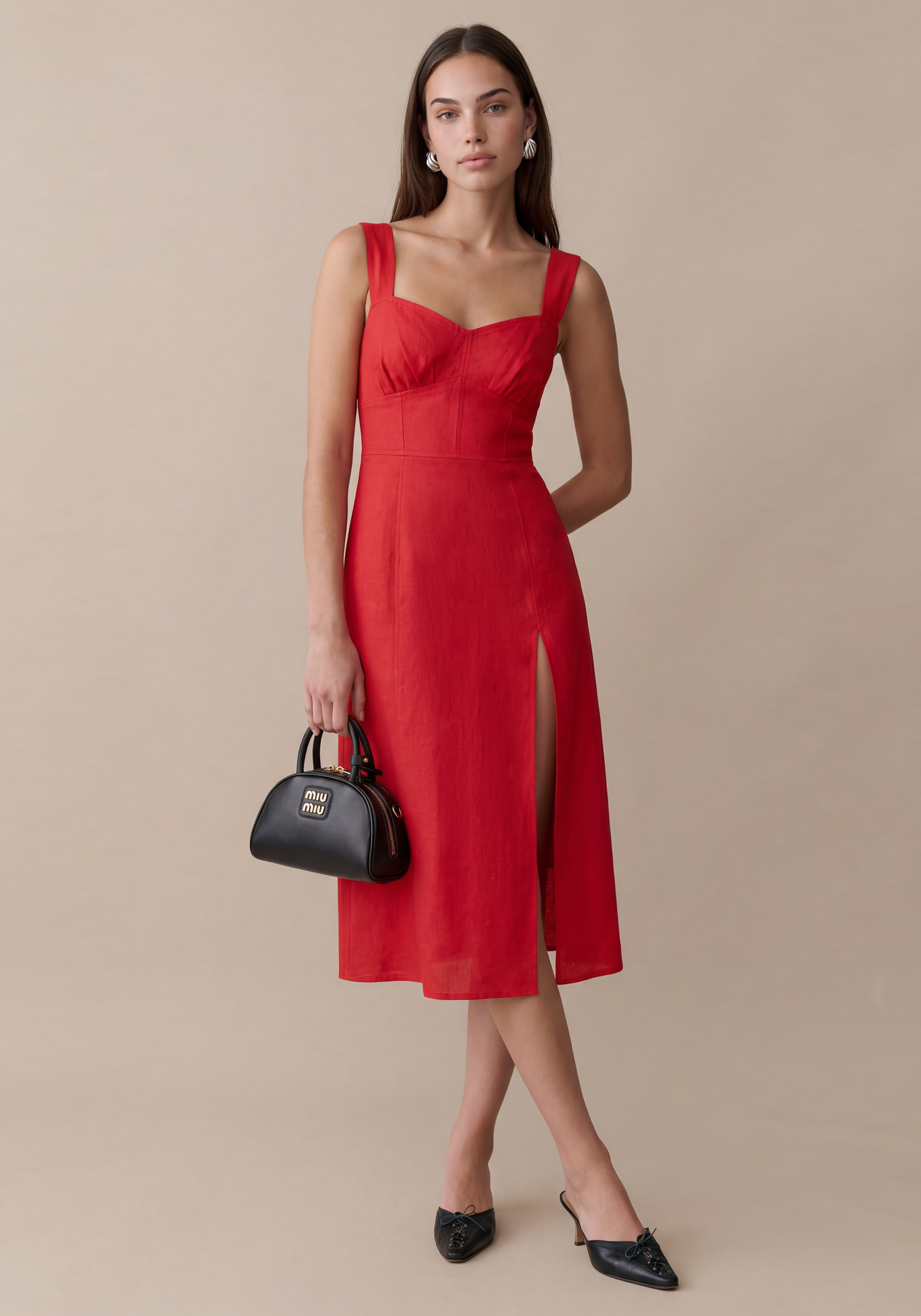 quality linen dress Aurora Dress L
