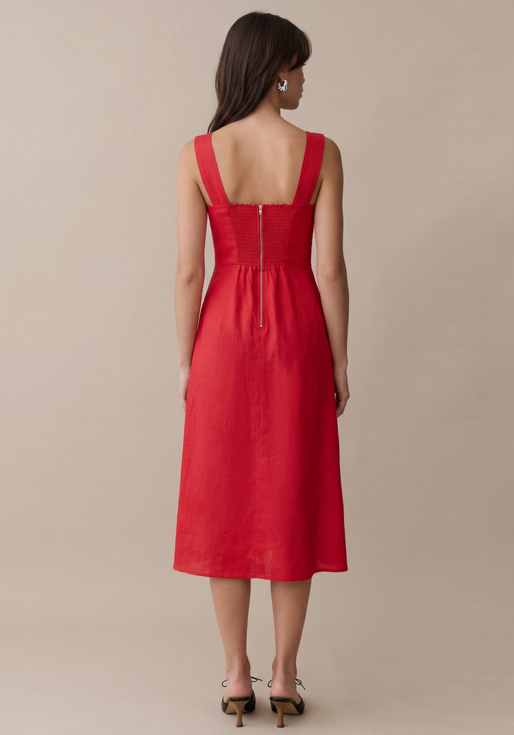 Cassia Linen Dress