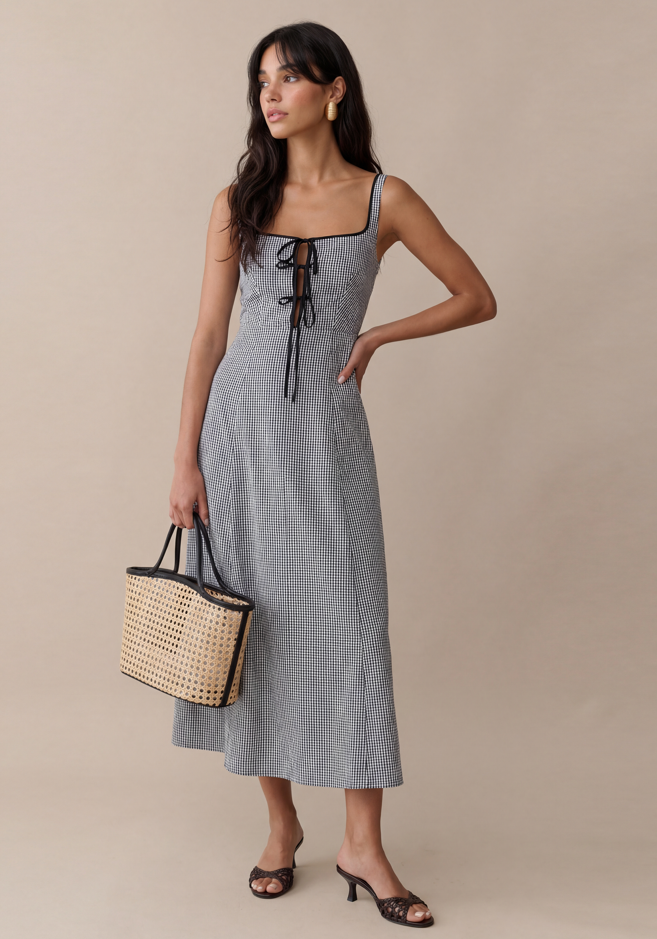 Few Moda | Babette Dress - Black Gingham / 6 Few Moda | Babette Dress - Black Gingham / 6