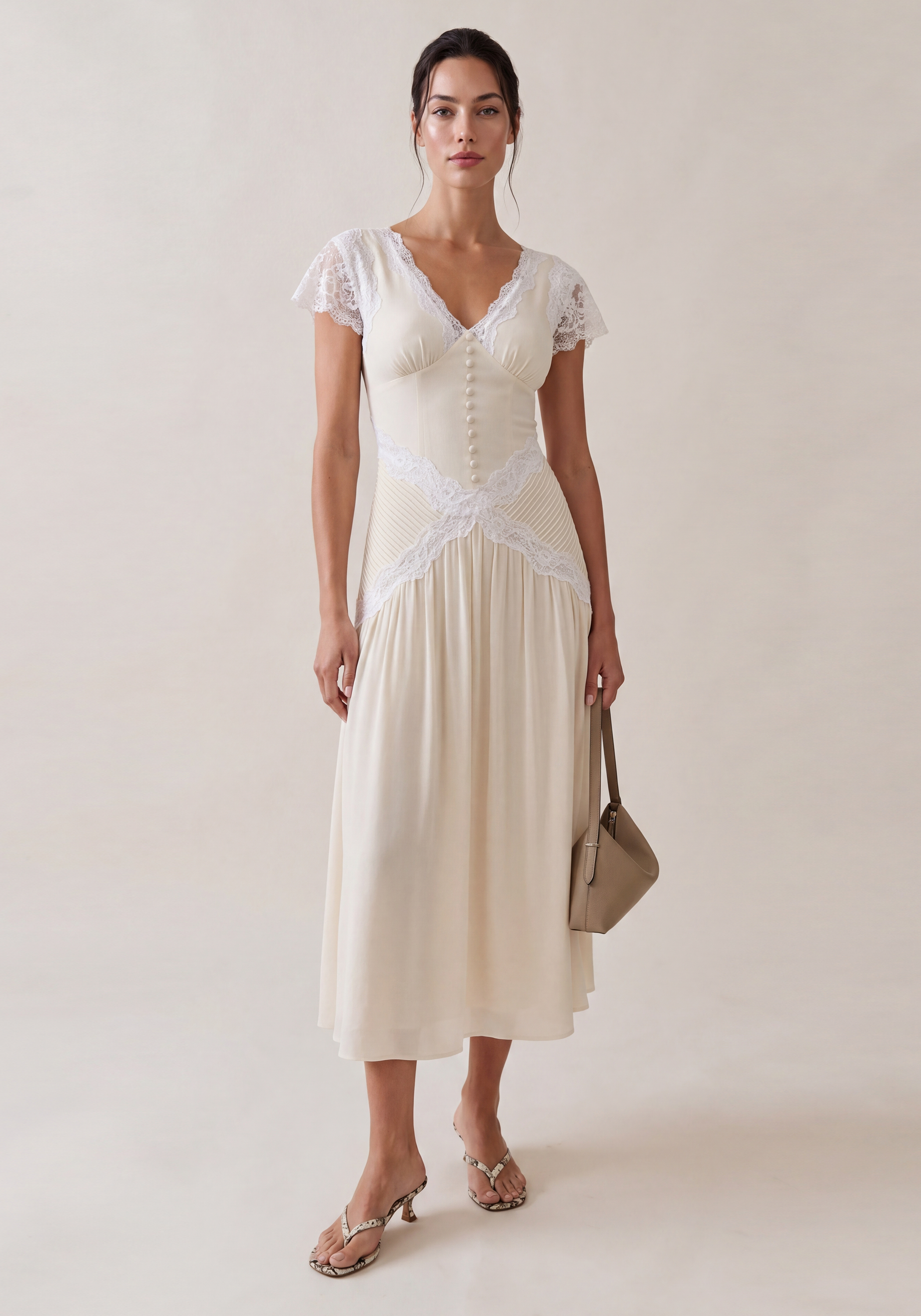 few moda white lace dress Few Moda Fairy 3D Floral Lace Dress