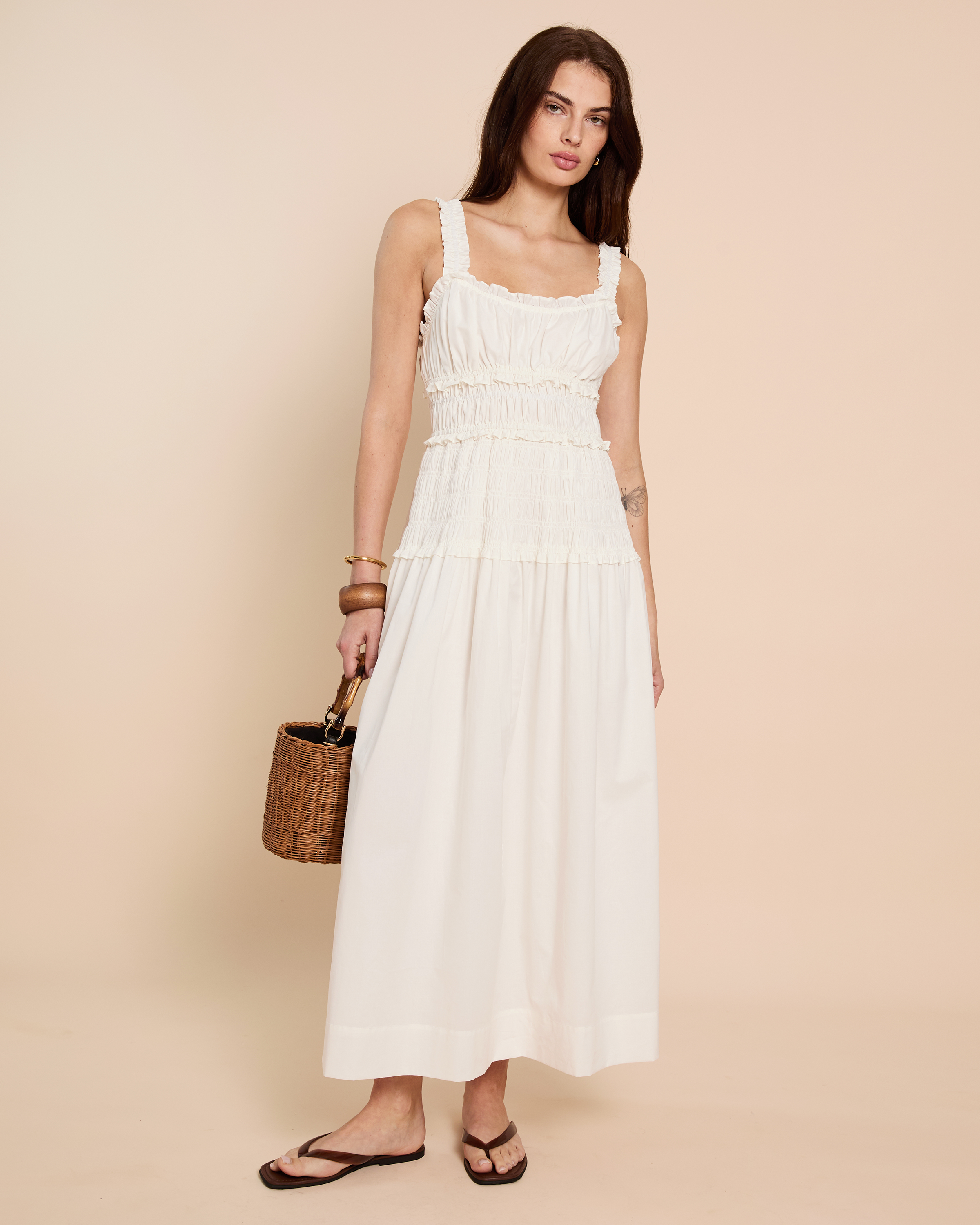Few Moda | Freya Cotton Dress - White / M Few Moda | Freya Cotton Dress - White / M