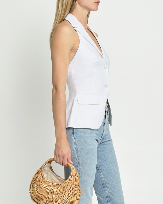 Raphaela Linen Vest Top