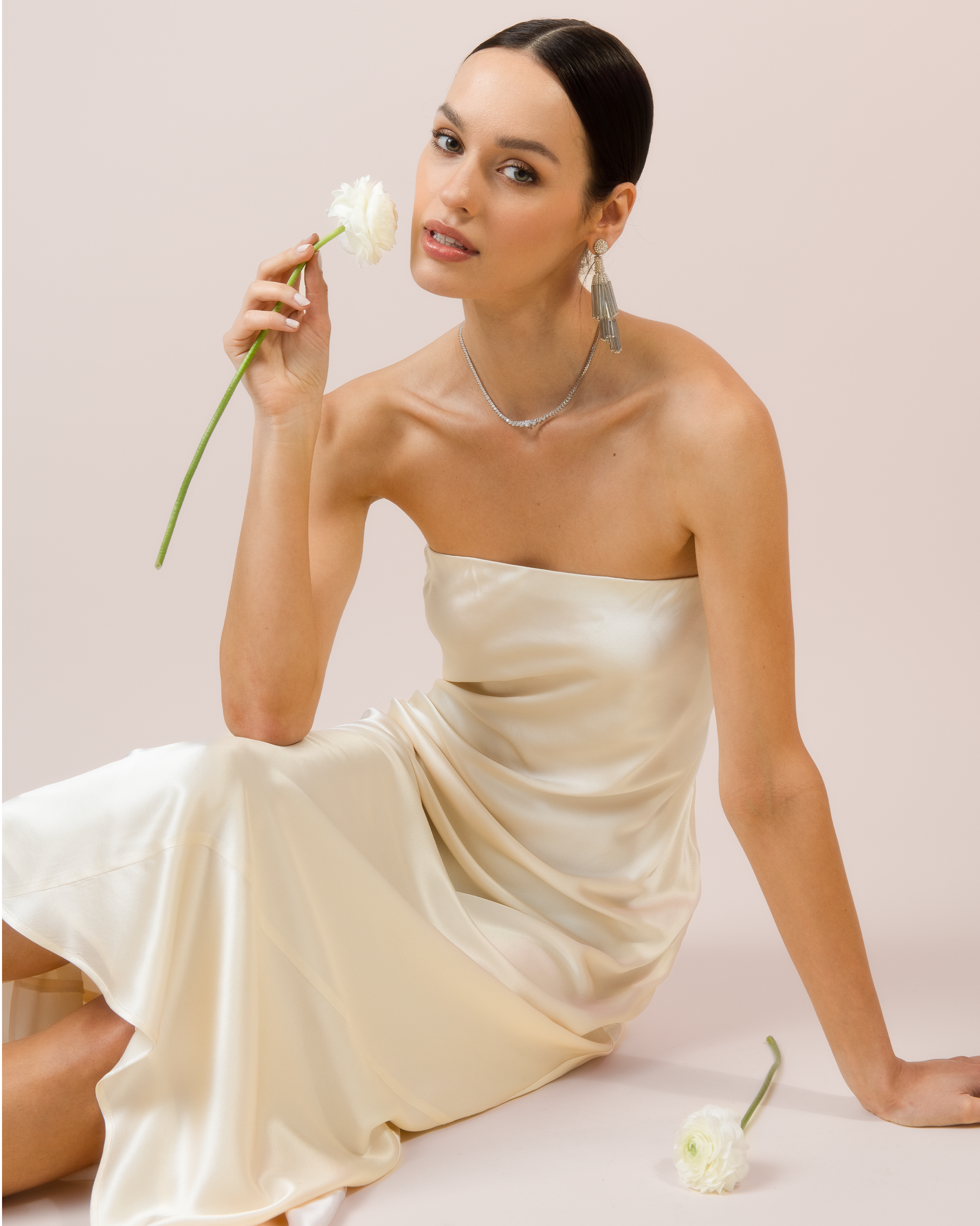 O.P.T. Reagan Silk Slip Dress O.P.T. Reagan Silk Slip Dress