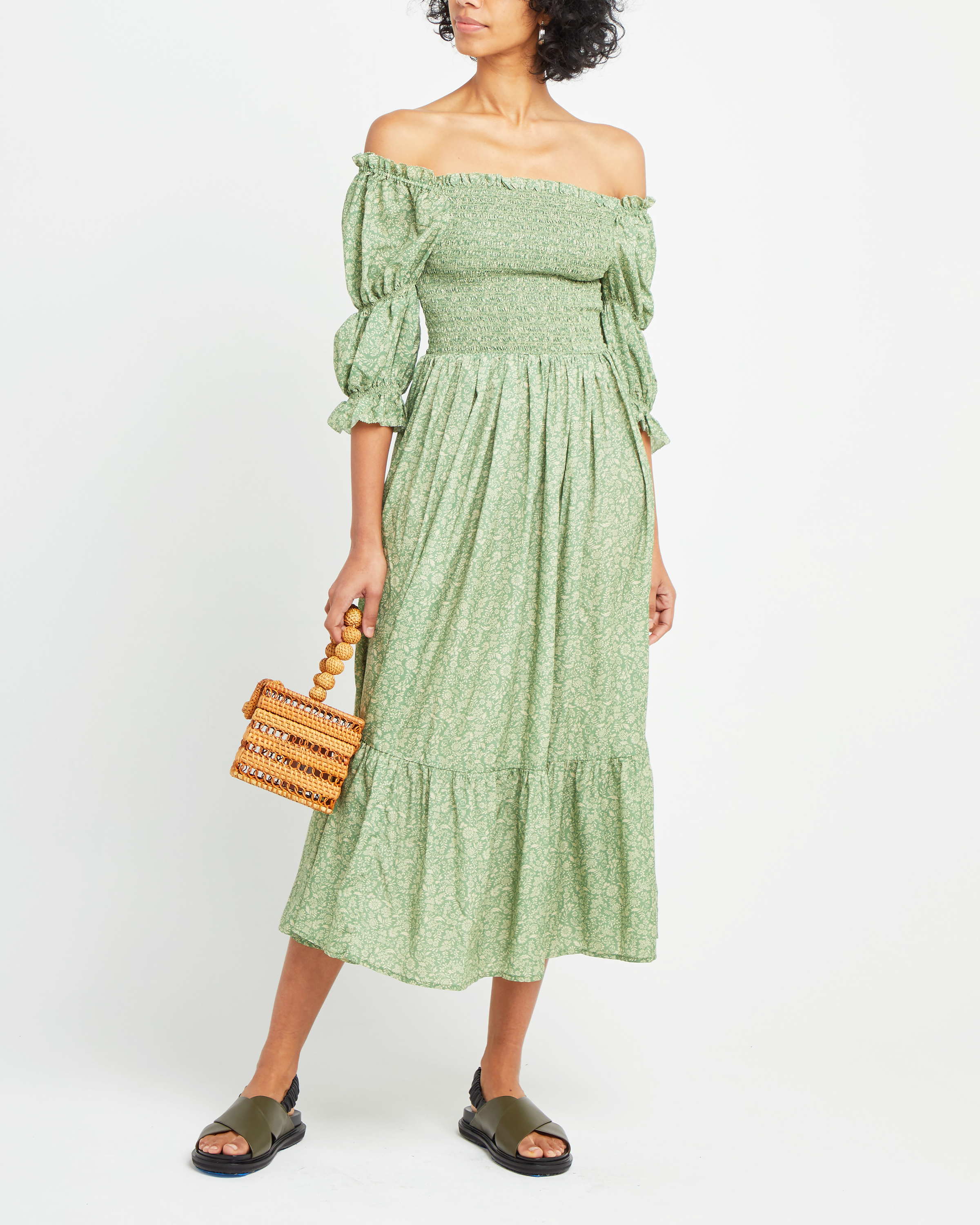 Few Moda | Opal Dress - Green Floral / M Few Moda | Opal Dress - Green Floral / M