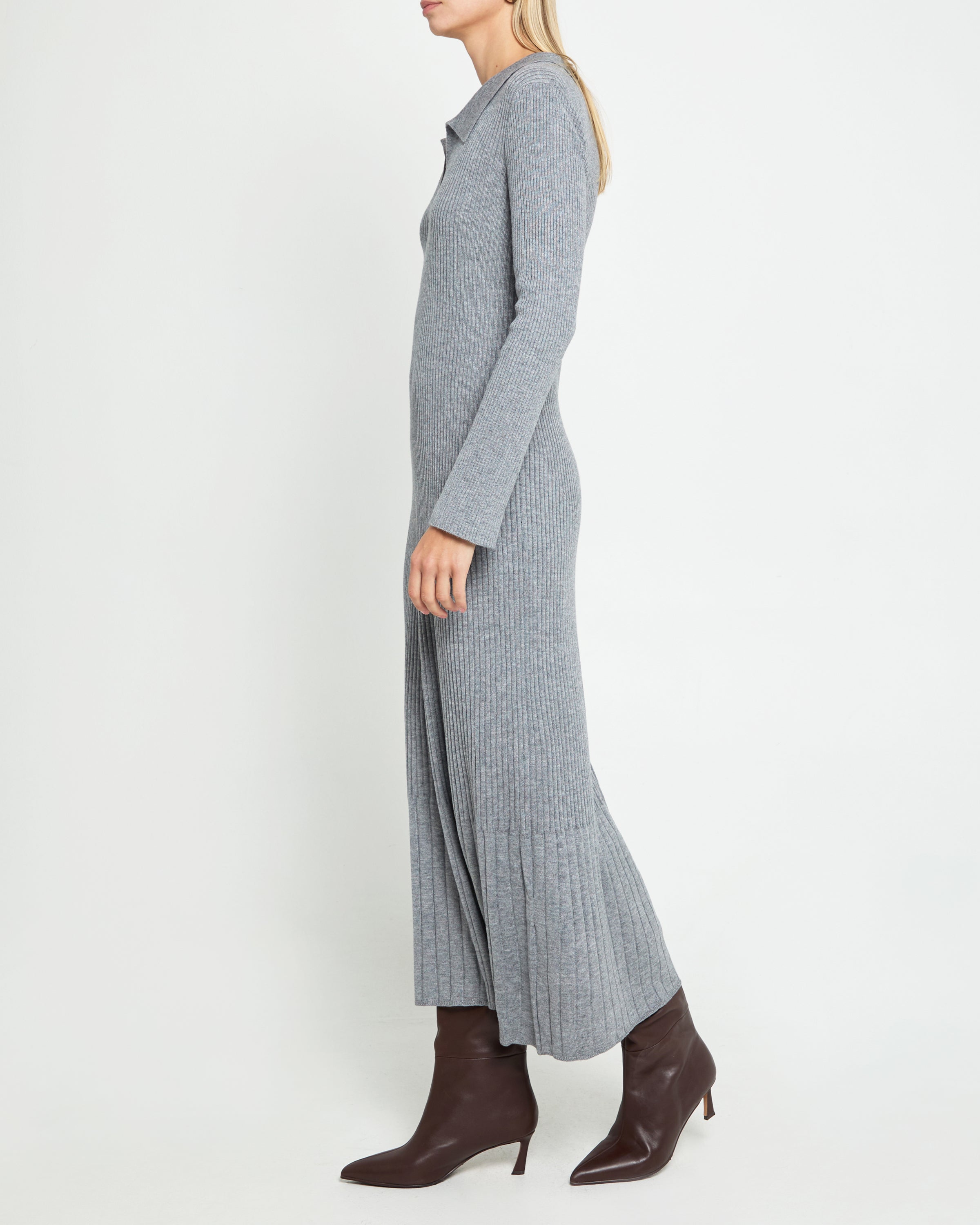 Few Moda | Nicole Knit Dress - DARK GREY / XL Few Moda | Nicole Knit Dress - DARK GREY / XL