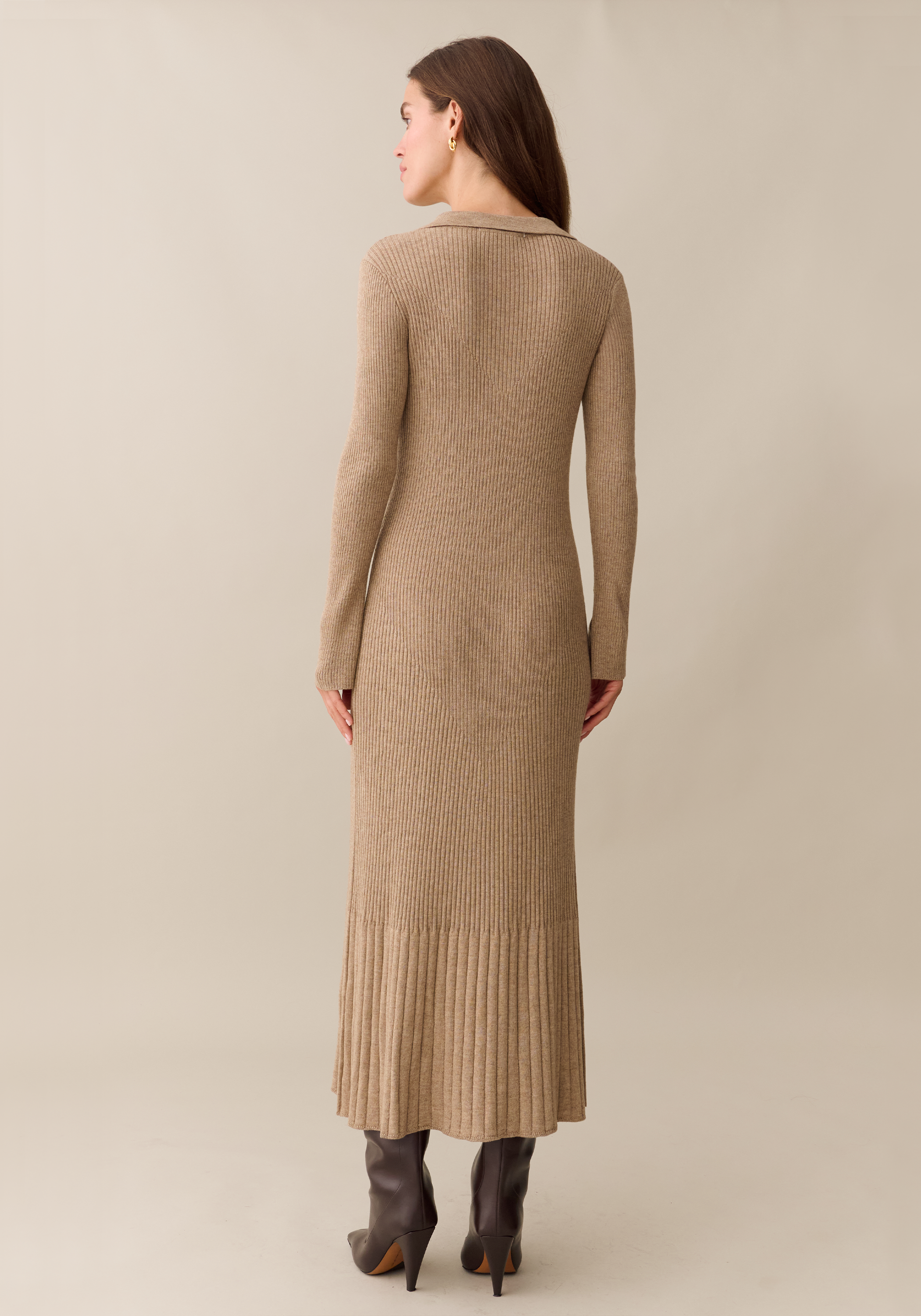 Few Moda | Nicole Knit Dress - Mocha / L Few Moda | Nicole Knit Dress - Mocha / L
