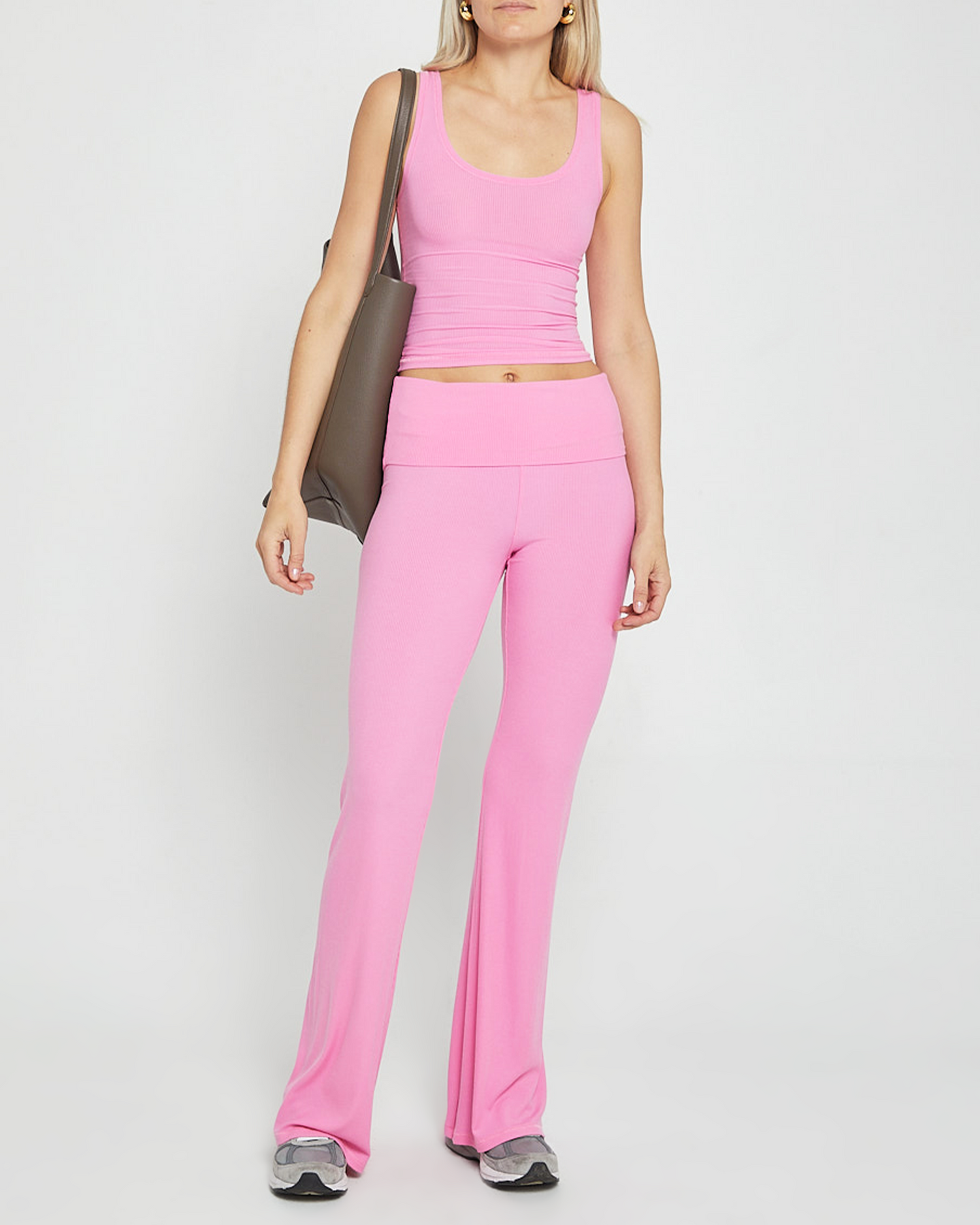 PINK Victoria's Secret, Pants & Jumpsuits, Pink Vs Fold Over Flare Pants