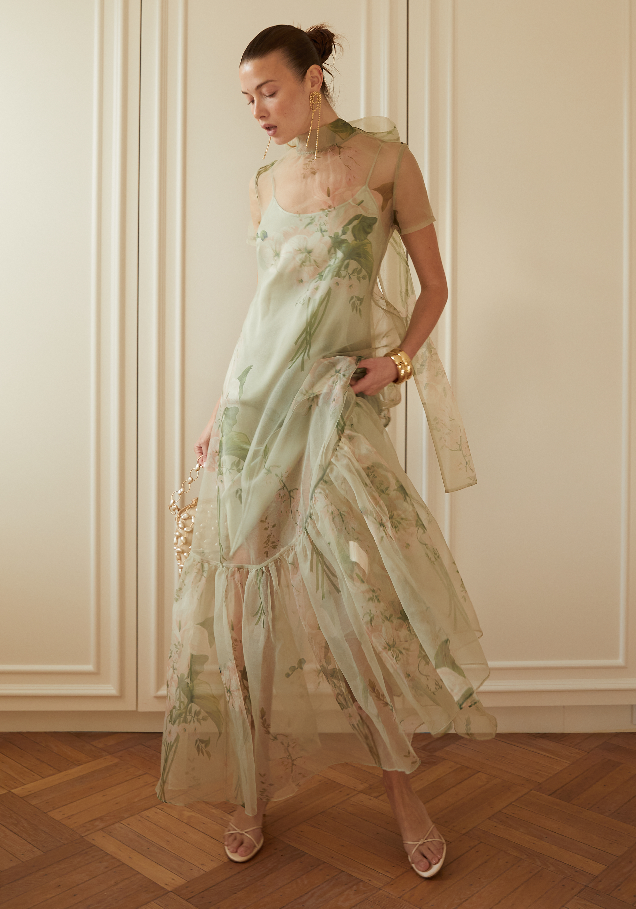 Few Moda | Melody Dress - Mint Blossom / S Few Moda | Melody Dress - Mint Blossom / S