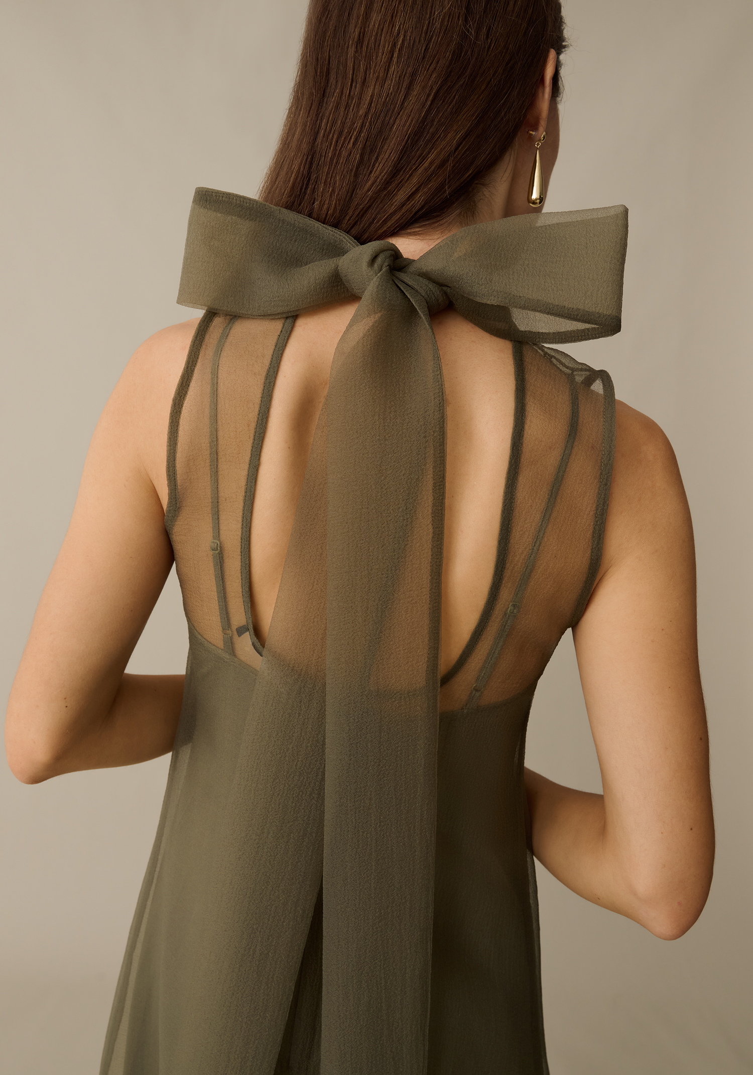 ted baker lysette tie detail satin tea dress Ted Baker LYSETTE Tie Detail Satin Tea Dress, Orange