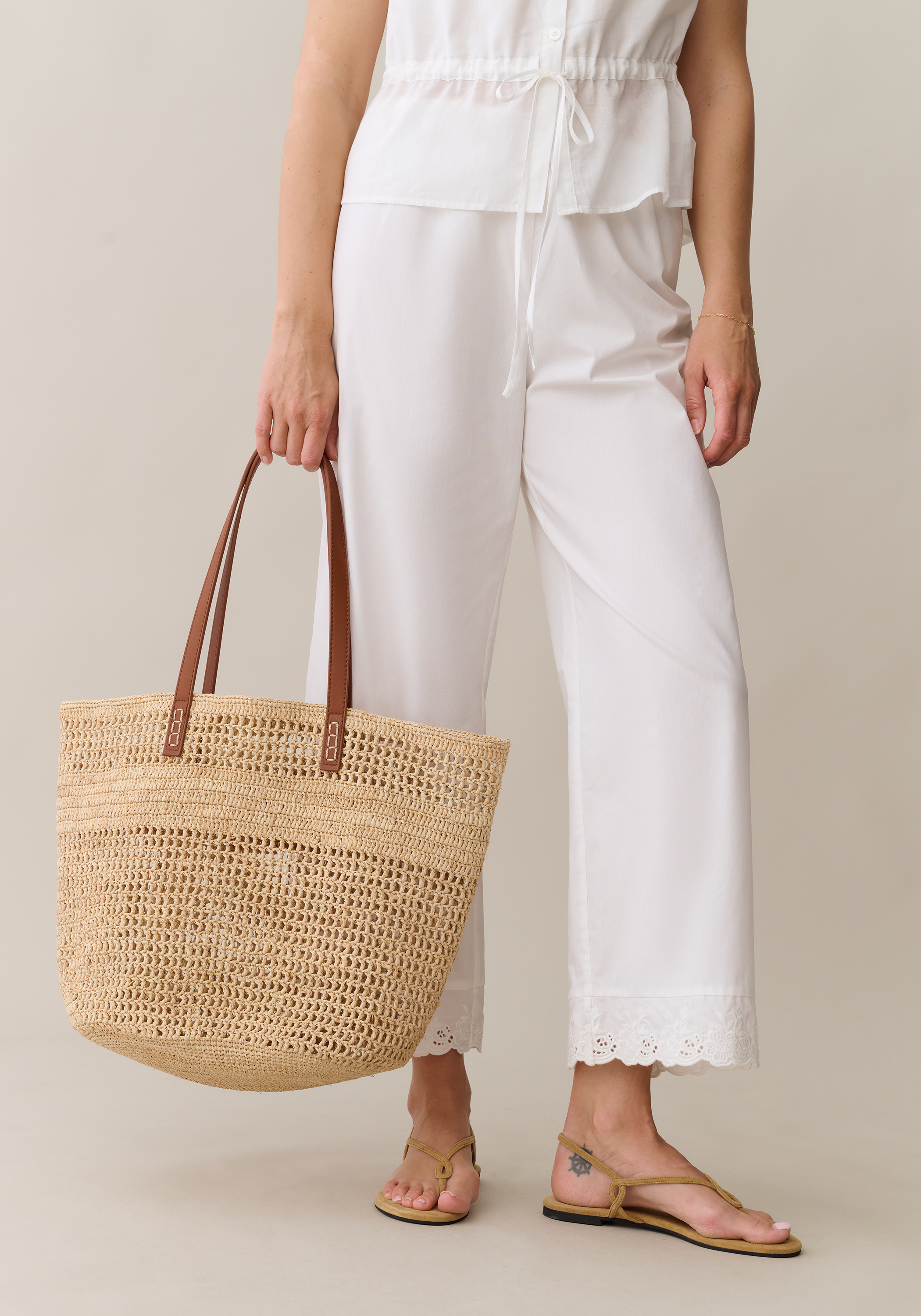 Monte Carlo Handmade Raffia Bag