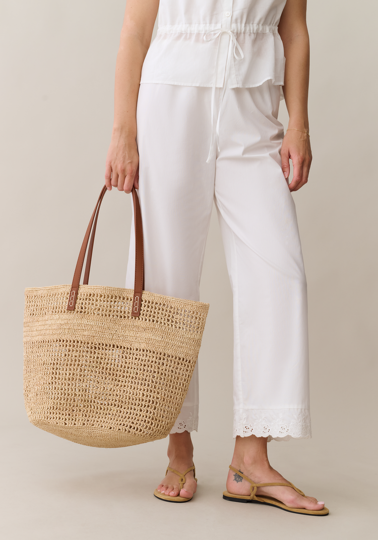 Monte Carlo Handmade Raffia Bag