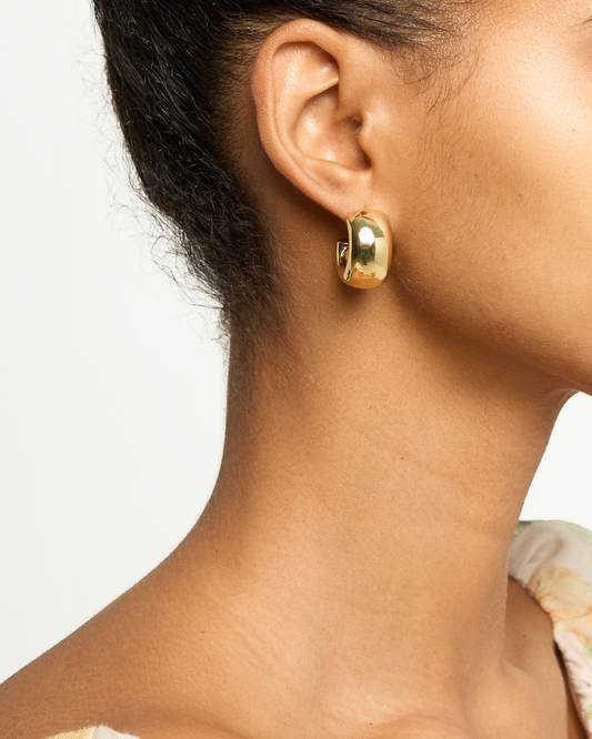 Chunky Gold Hoop Earrings