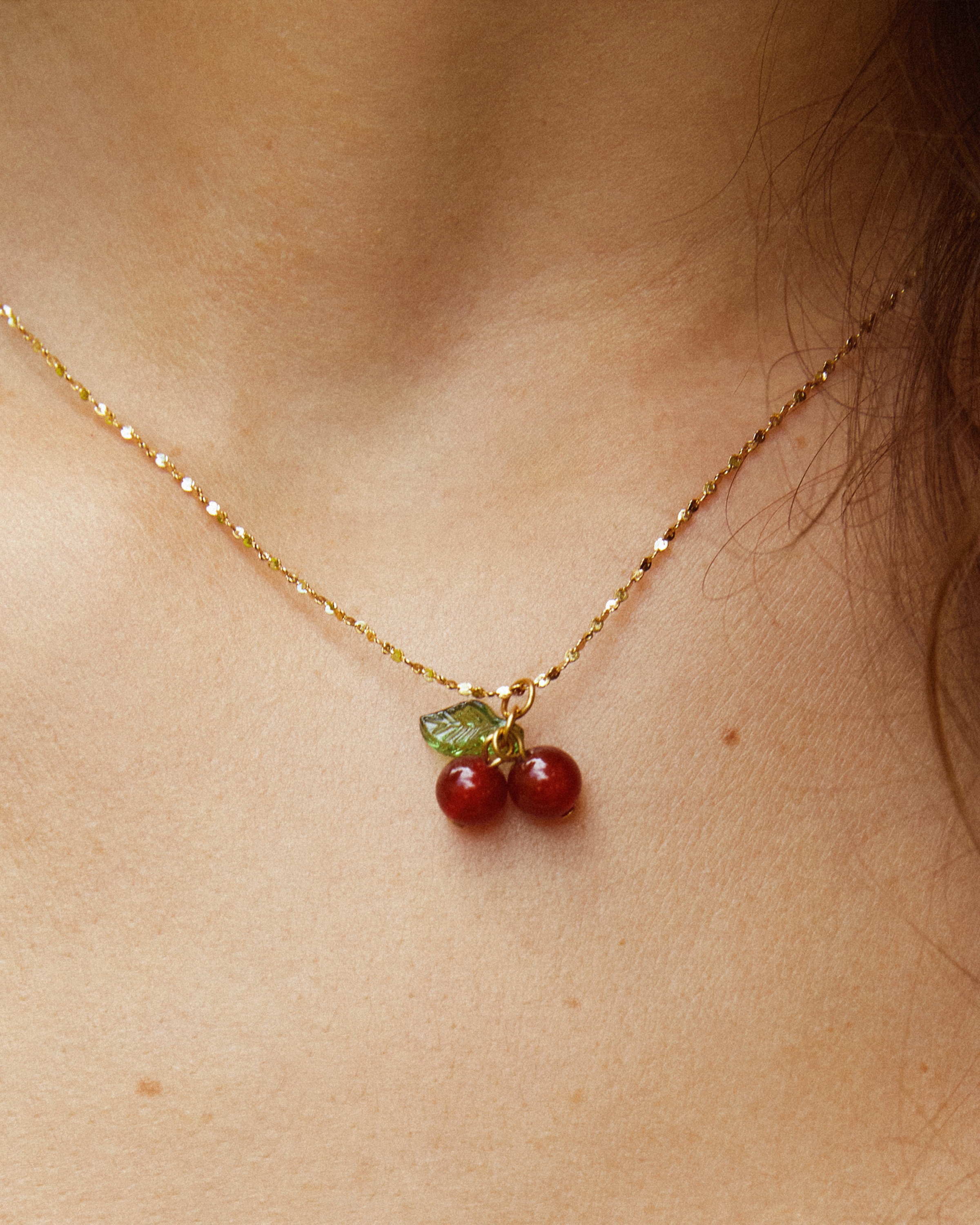 Cherry Pendant Necklace - Main Image