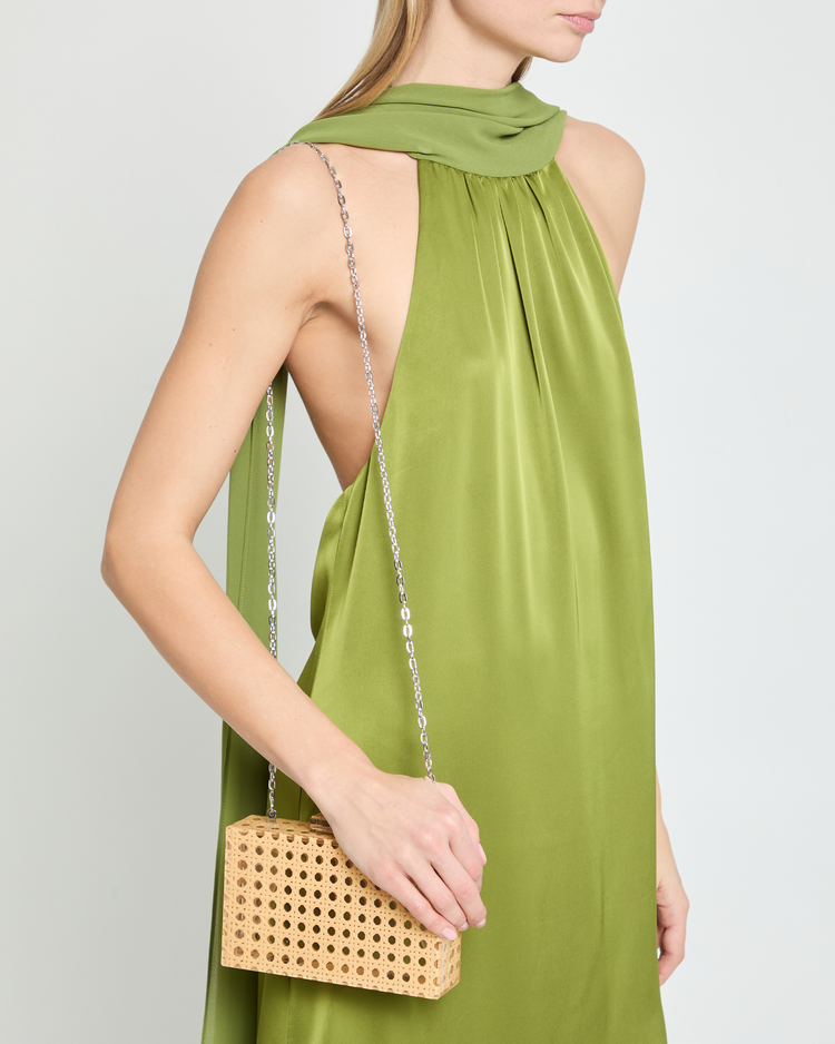 Ember Acrylic Rattan Clutch