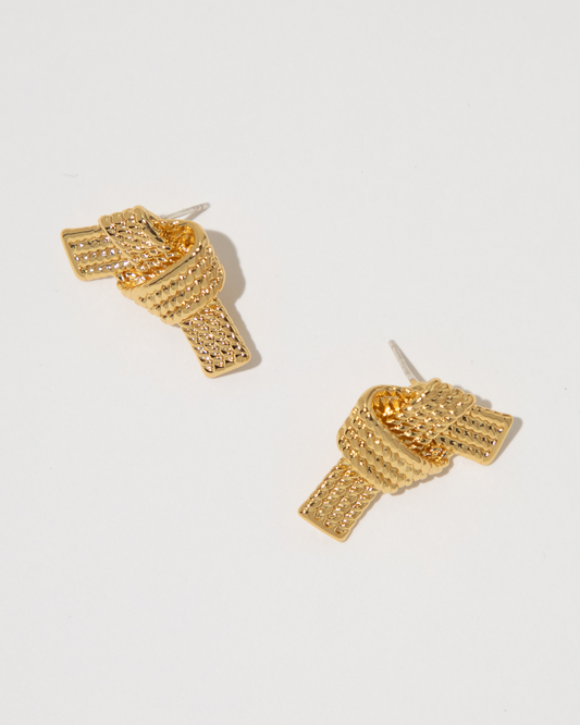 Textured Knot Earrings