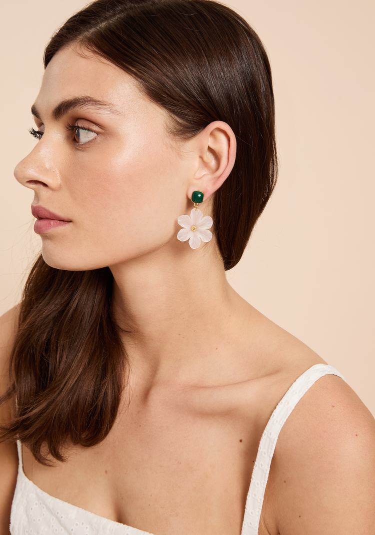 Daisy Blossom Drop Earrings