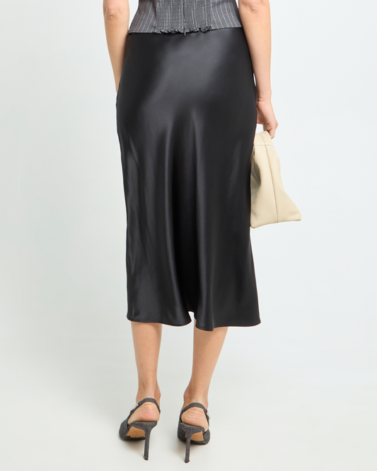 Alaia Silk Midi Skirt