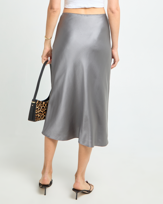 Alaia Silk Midi Skirt