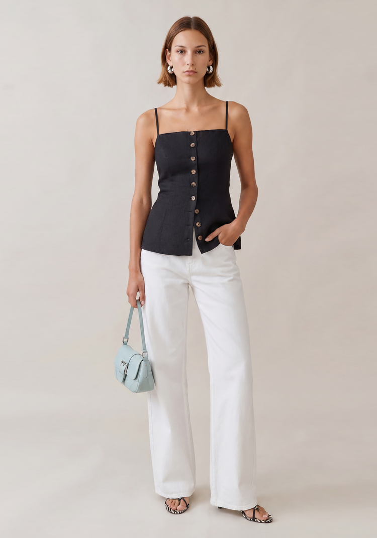 Cecille Linen Top Cecille Linen Top