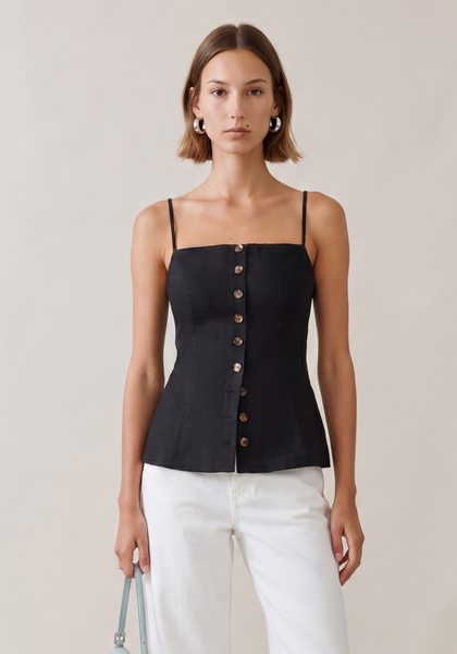 Cecille Linen Top