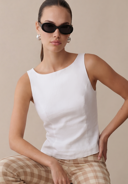 Jessa Linen Top