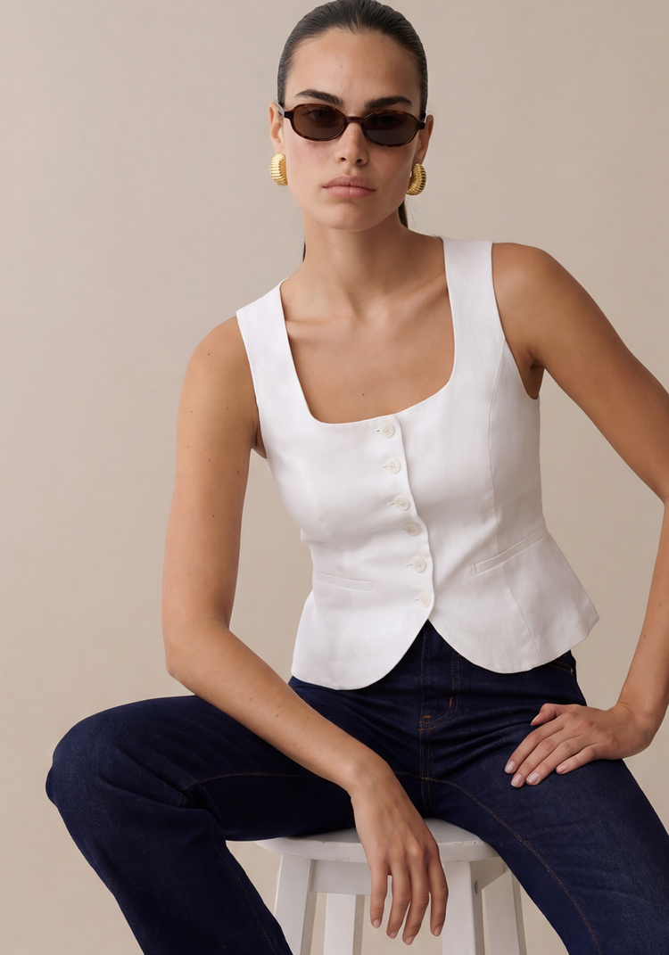 Lola Linen Vest