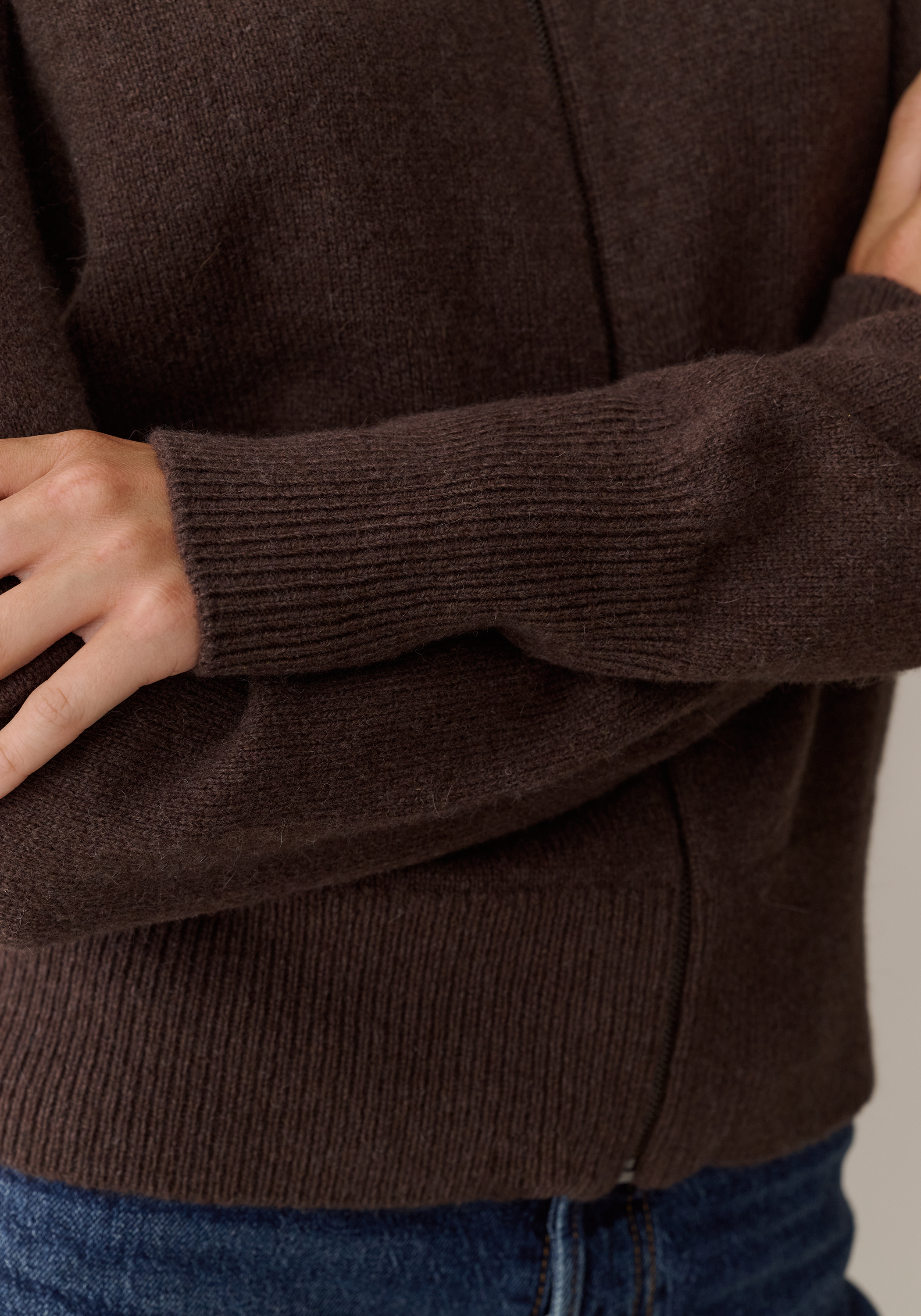 Mindy Zip Up Sweater