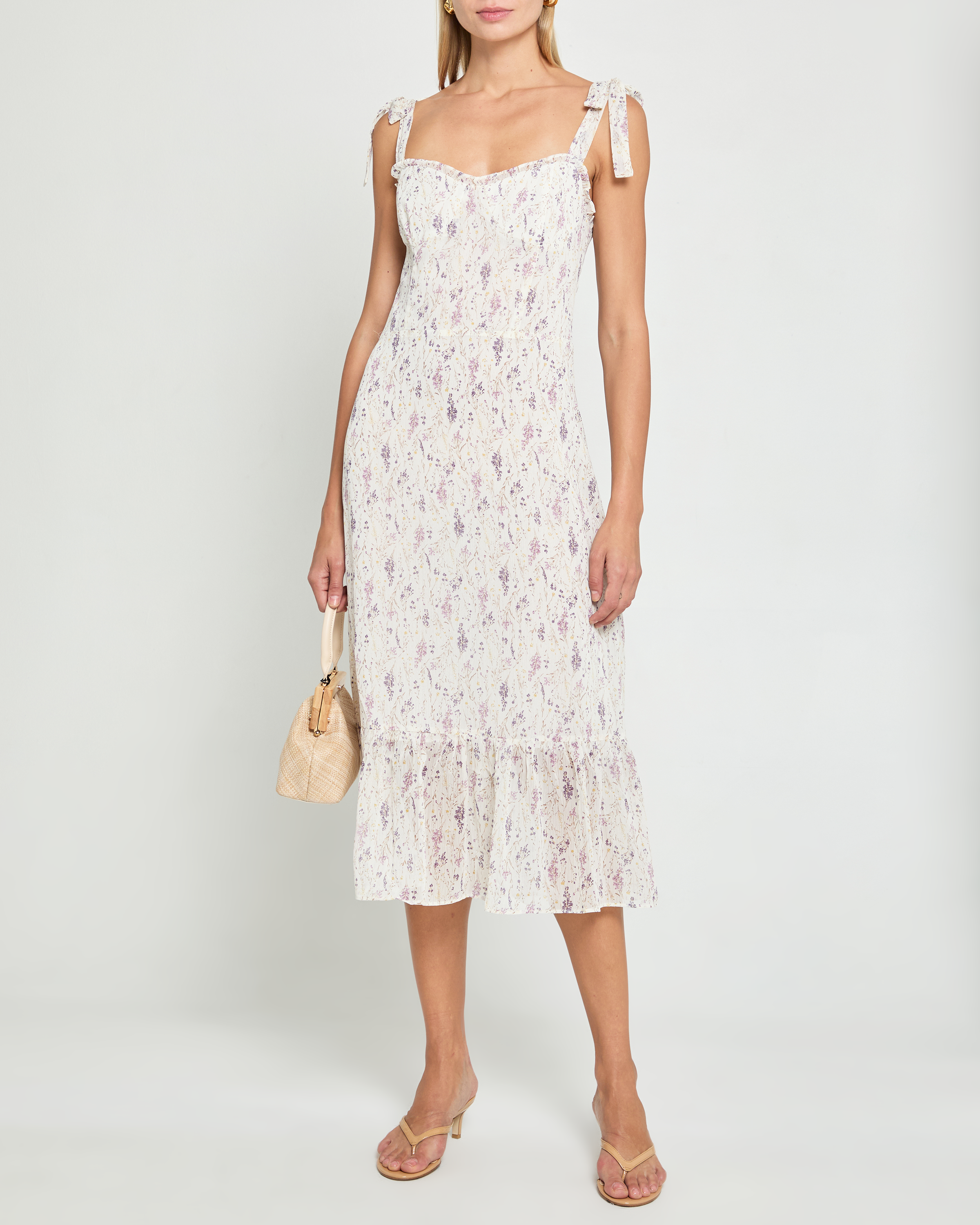toile de jouy midi dress Midi Dress Priscilla Gala