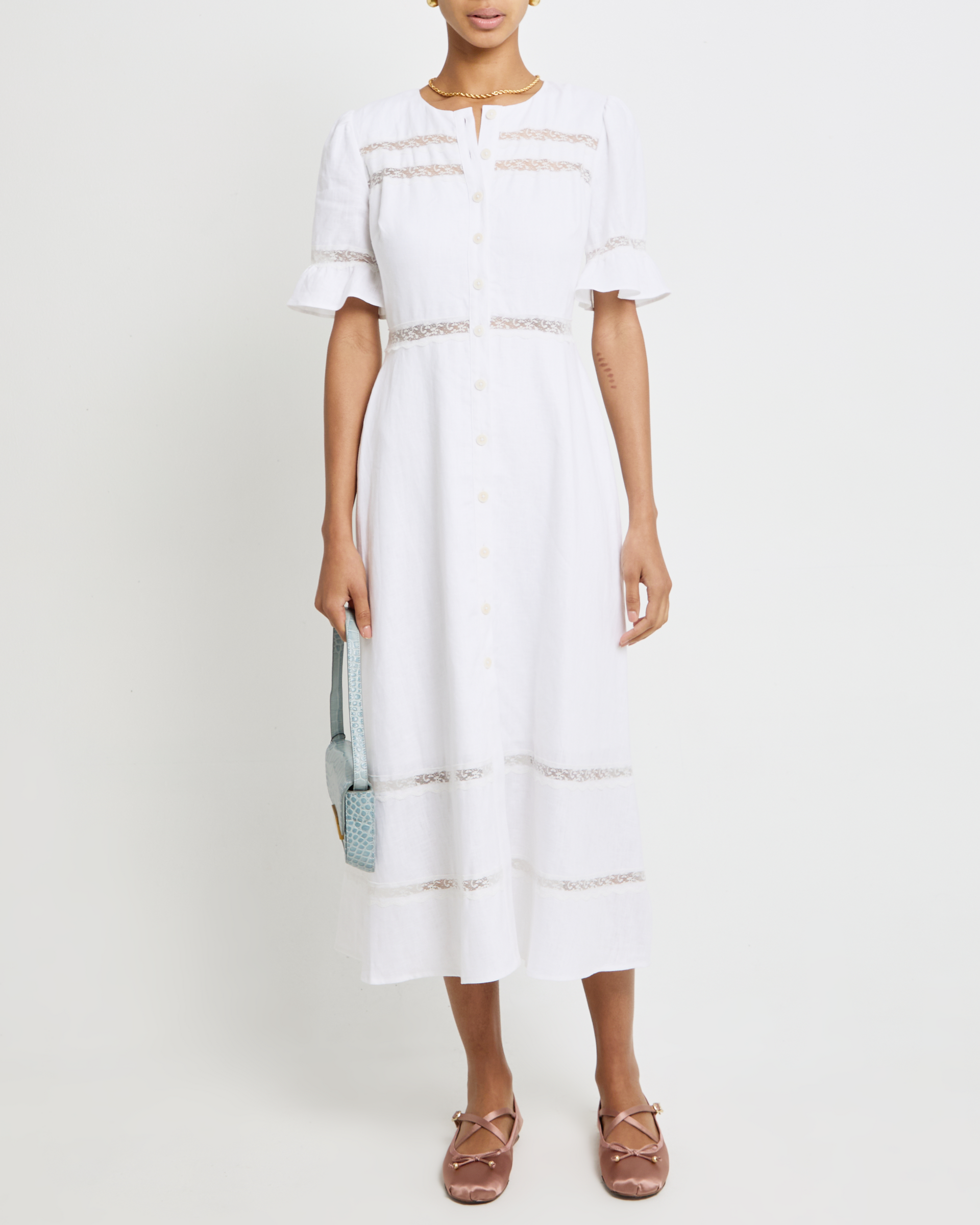 ADINA LINEN DRESS